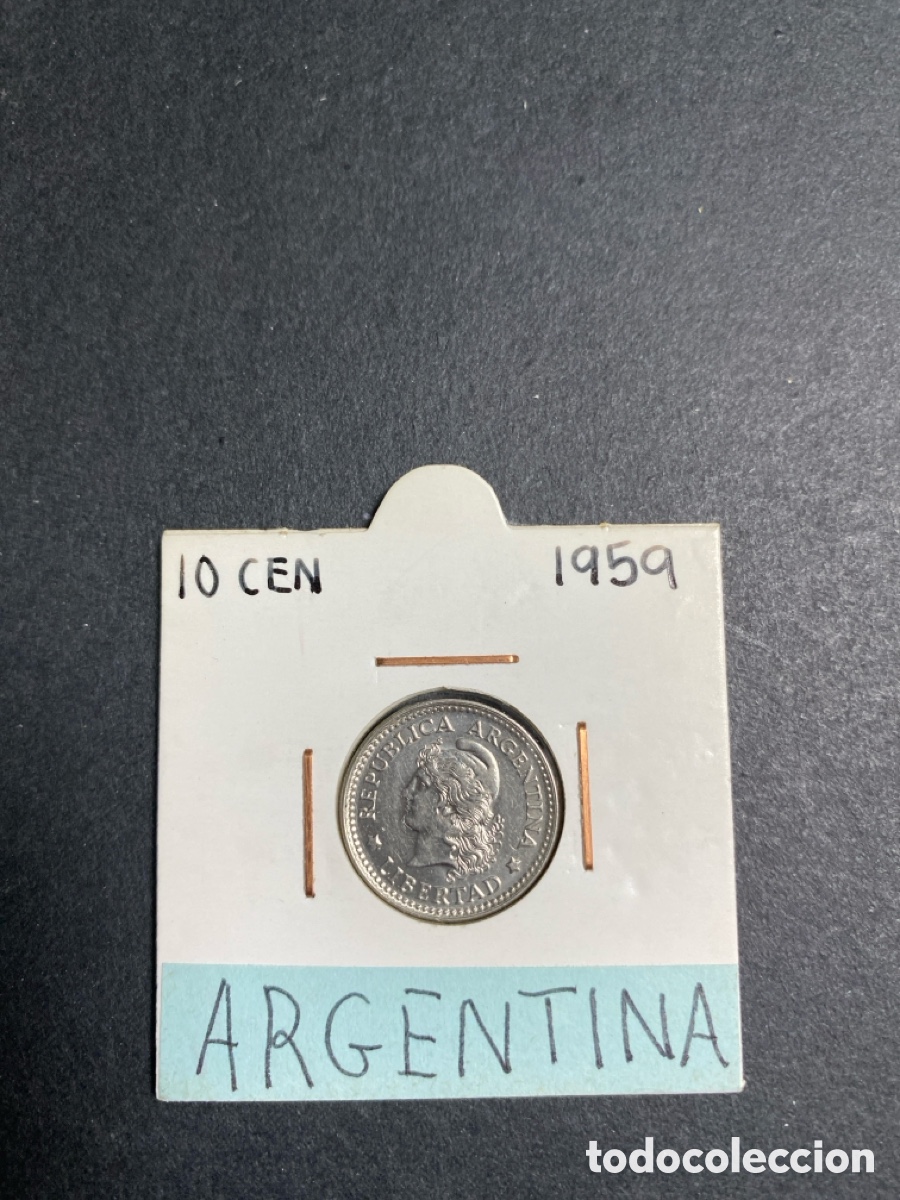 Monedas antiguas de Am&eacute;rica: Moneda de Argentina 10 centavos - Foto 1