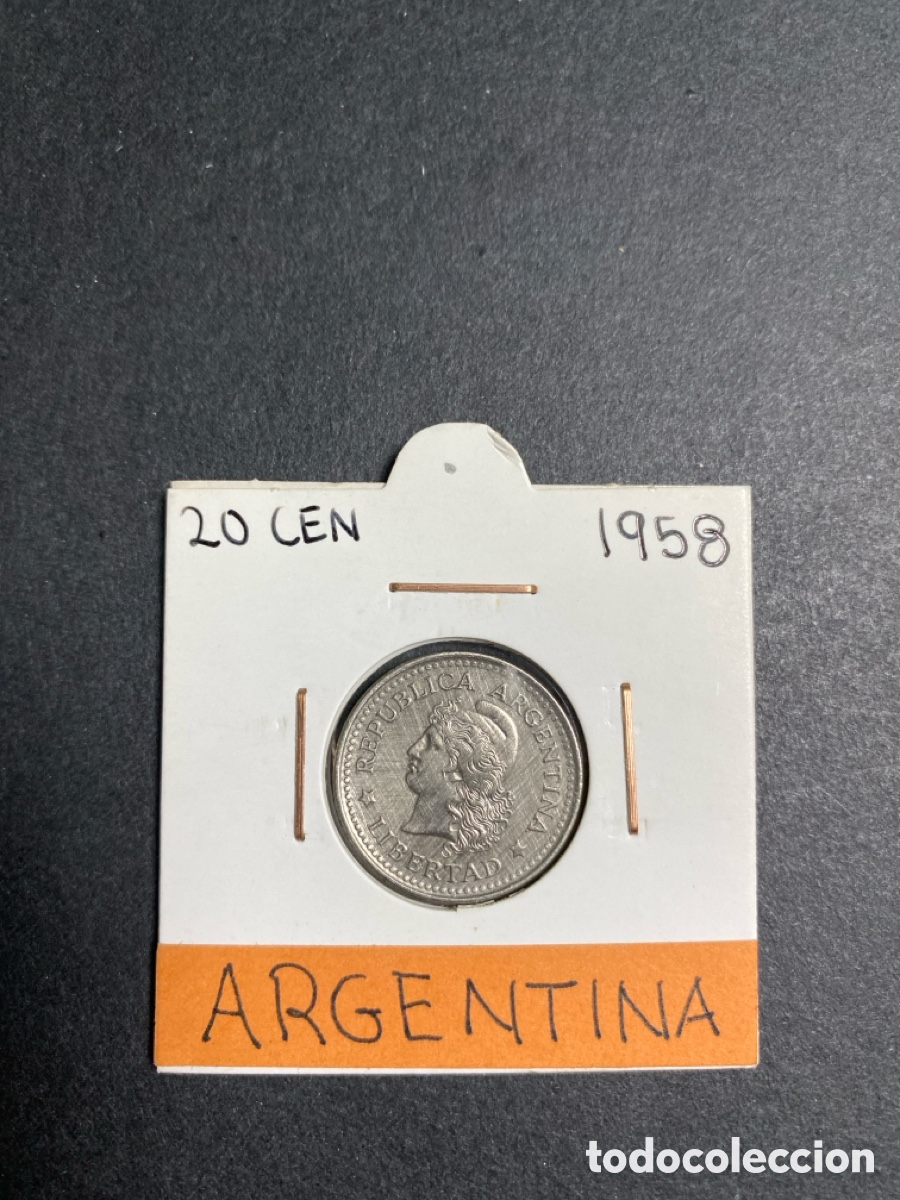 Monedas antiguas de Am&eacute;rica: Moneda de Argentina 20 centavos - Foto 1