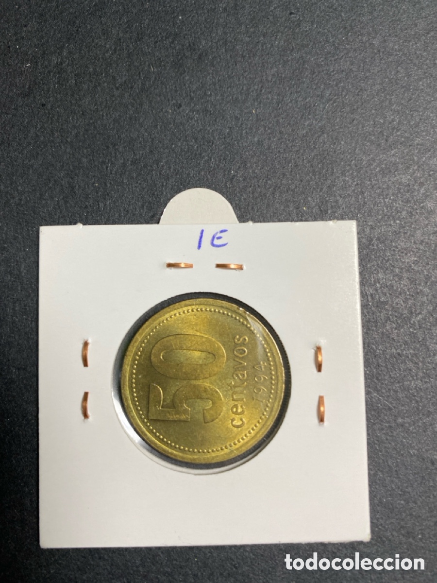 Monedas antiguas de Am&eacute;rica: Moneda de Argentina 50 centavos - Foto 2
