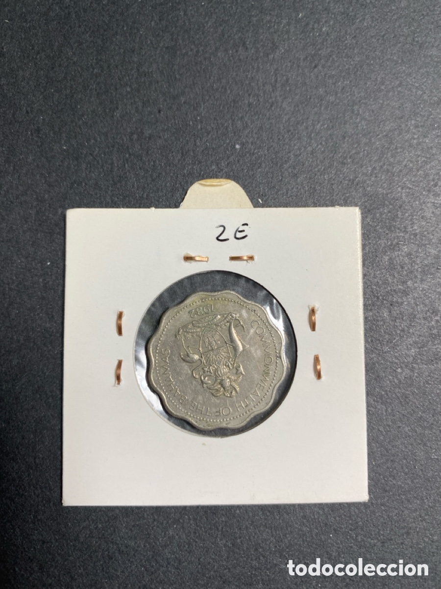 Monedas antiguas de Am&eacute;rica: Moneda de Bahamas 10 cents - Foto 2