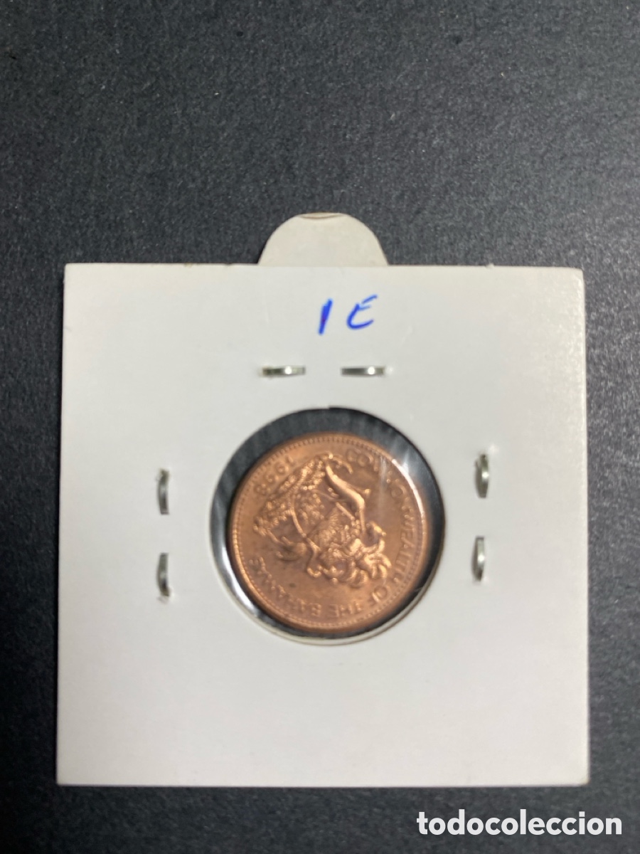 Monedas antiguas de Am&eacute;rica: Moneda de Bahamas 1 cent - Foto 2