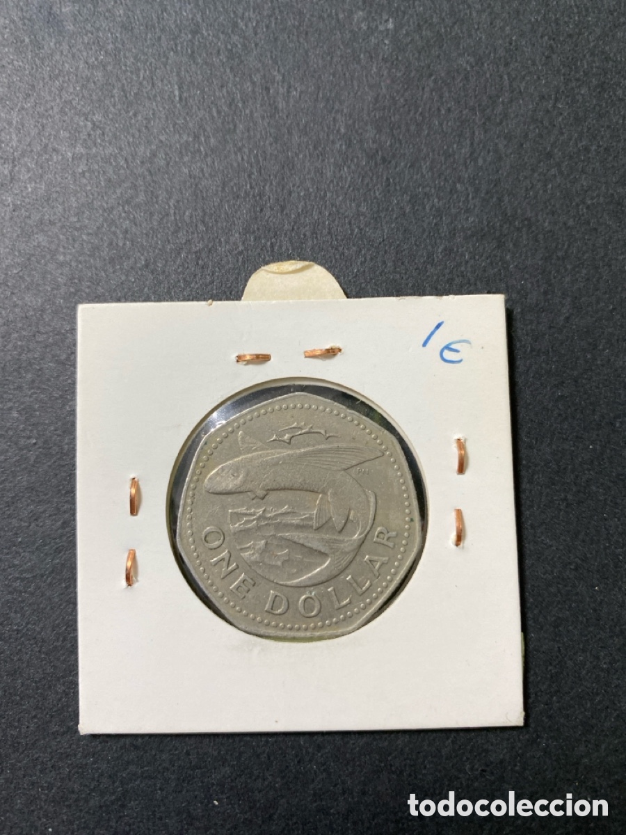 Monedas antiguas de Am&eacute;rica: Moneda de Barbados 1 dollar - Foto 2