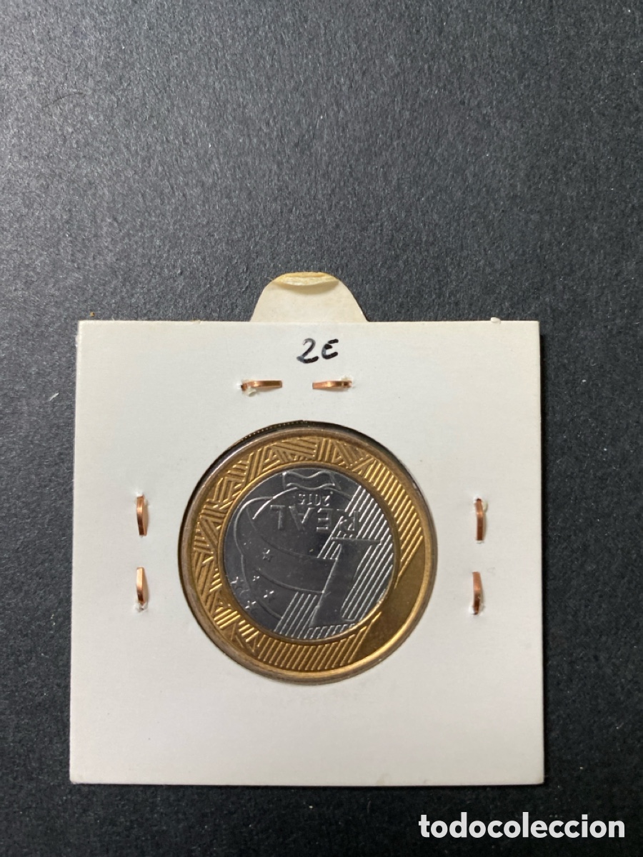 Monedas antiguas de Am&eacute;rica: Moneda de Brasil 1 real - Foto 2