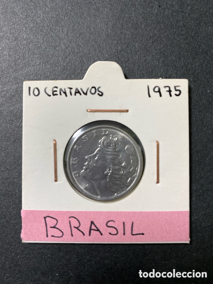 Monedas antiguas de Am&eacute;rica: Moneda de Brasil 10 centavos - Foto 1