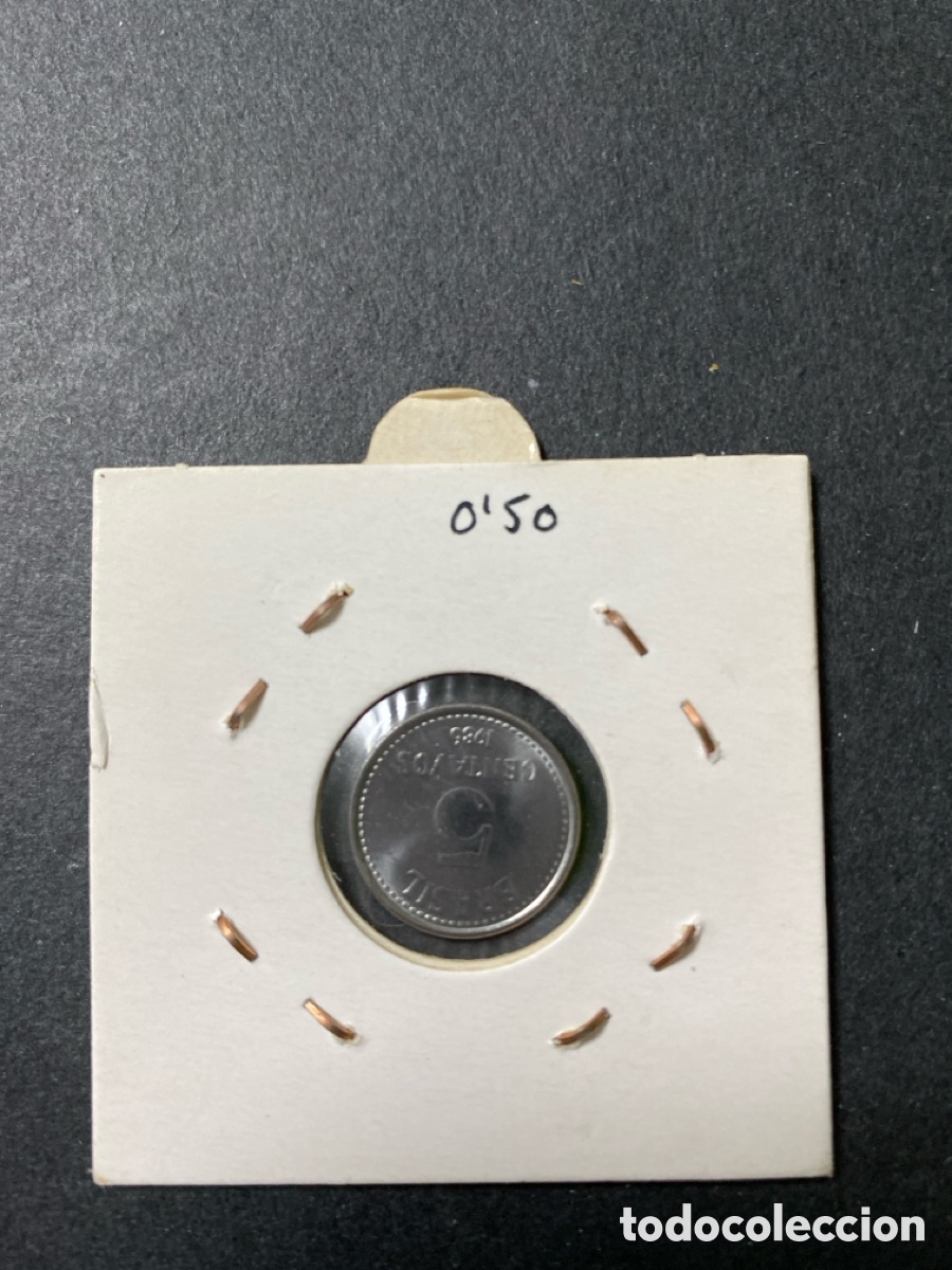Monedas antiguas de Am&eacute;rica: Moneda de Brasil 5 centavos - Foto 2