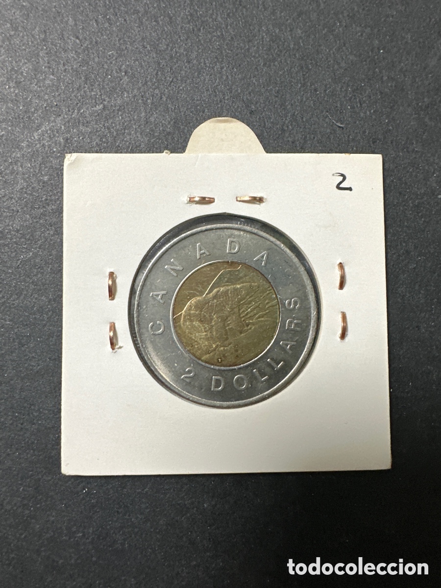 Monedas antiguas de Am&eacute;rica: Moneda de Canad&aacute; 2 dollar - Foto 2