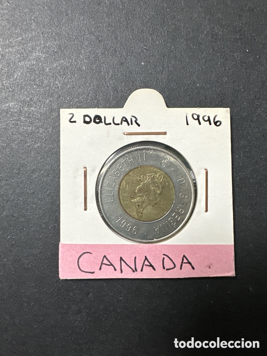 Monedas antiguas de Am&eacute;rica: Moneda de Canad&aacute; 2 dollar - Foto 1