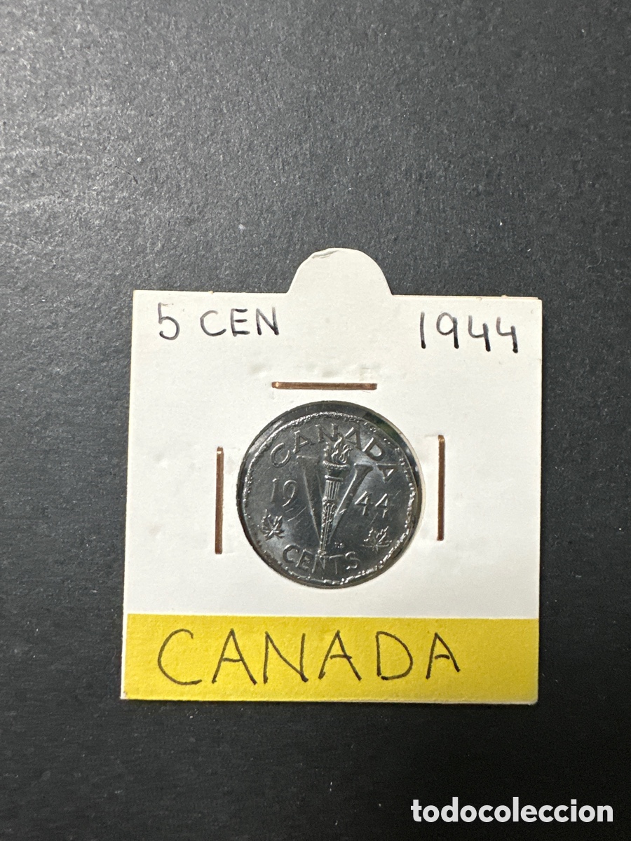 Monedas antiguas de Am&eacute;rica: Moneda de Canada 5 cents - Foto 1