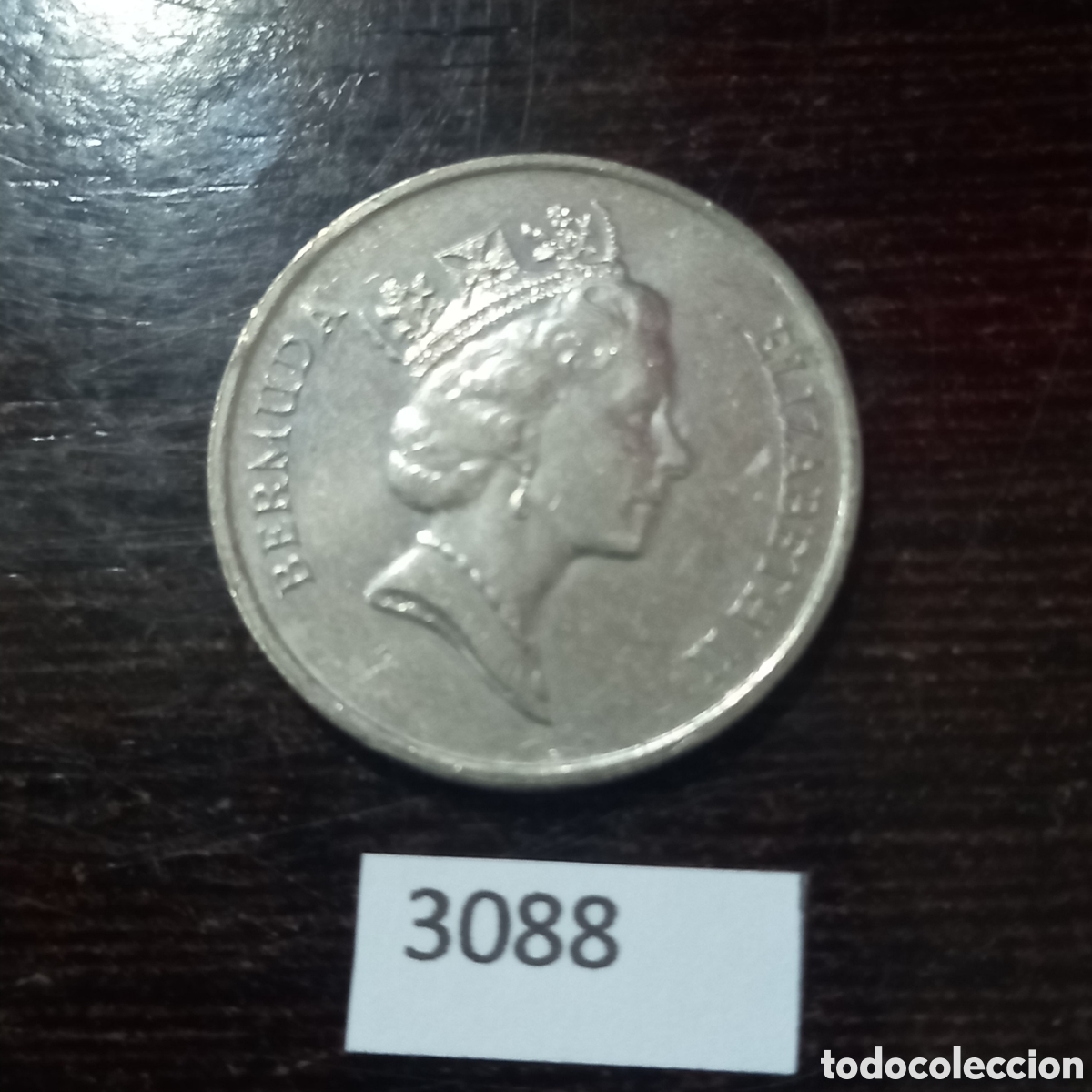 Monedas antiguas de Am&eacute;rica: Bermuda 25 centavos 1997 - Foto 1