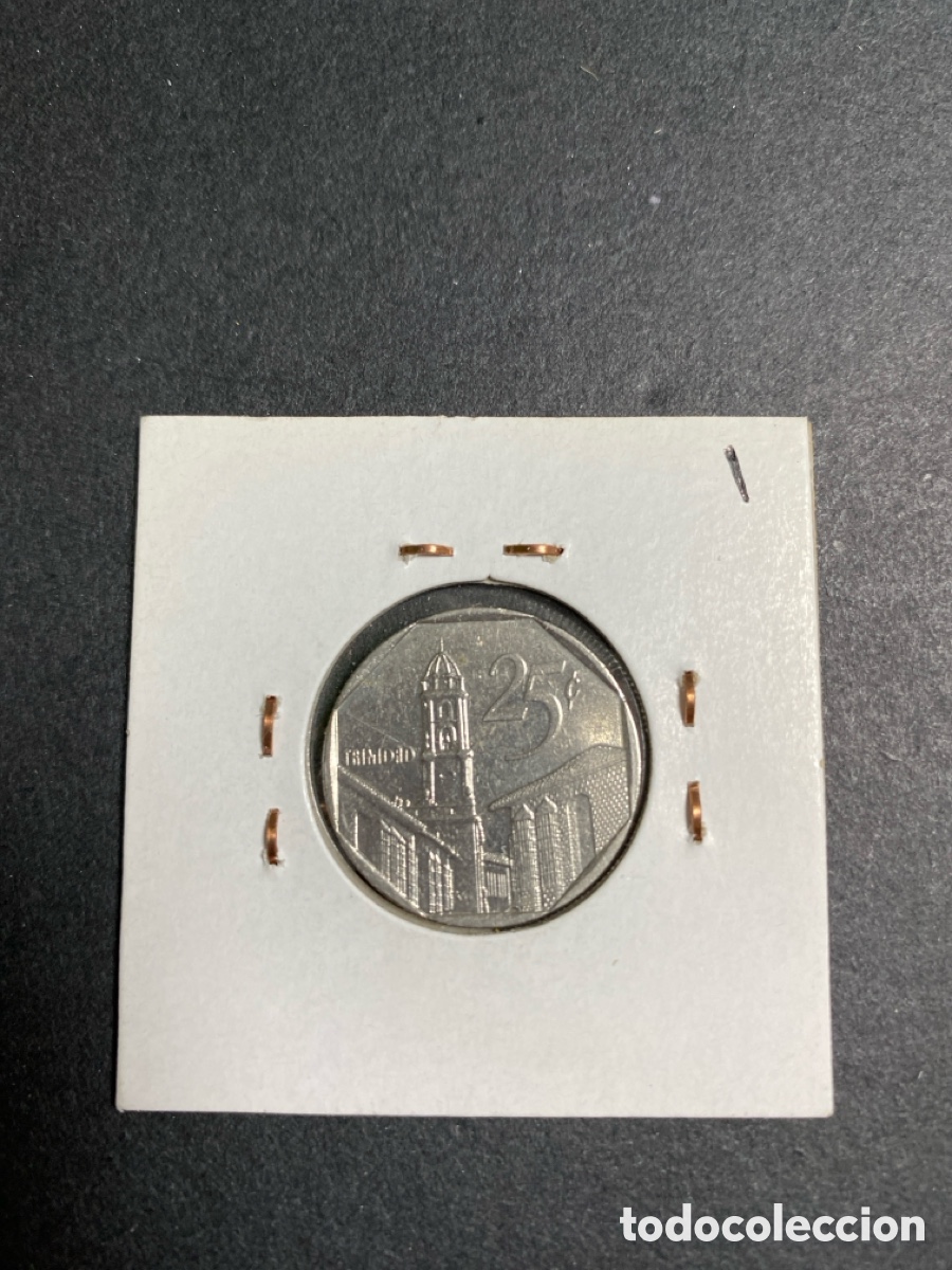 Monedas antiguas de Am&eacute;rica: Moneda de Cuba 25 cen - Foto 2