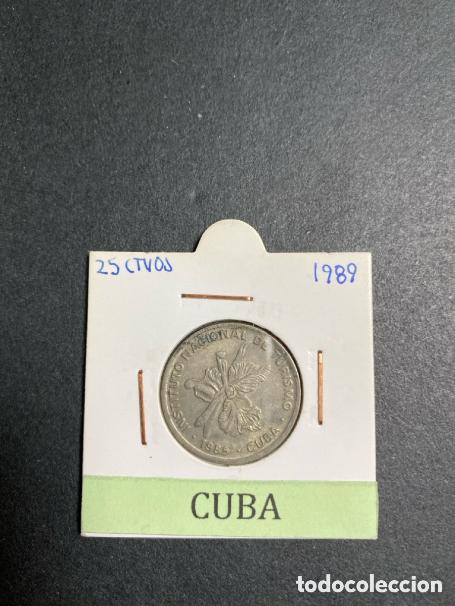 Monedas antiguas de Am&eacute;rica: Moneda de Cuba 25 centavos - Foto 1