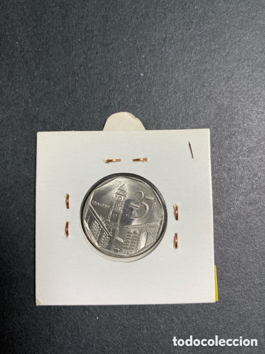 Monedas antiguas de Am&eacute;rica: Moneda de Cuba 25 centavos - Foto 2