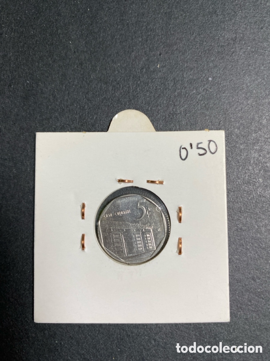 Monedas antiguas de Am&eacute;rica: Moneda de Cuba 5 centavos - Foto 2