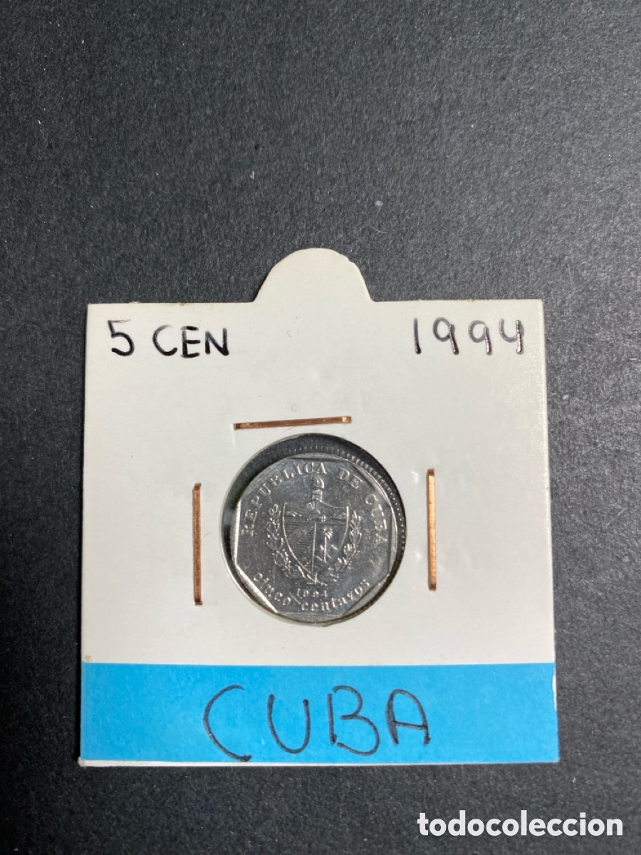 Monedas antiguas de Am&eacute;rica: Moneda de Cuba 5 centavos - Foto 1