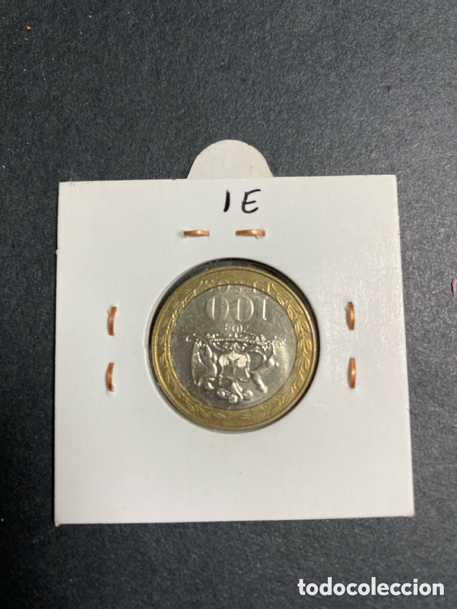 Monedas antiguas de Am&eacute;rica: Moneda de Chile 100 pesos - Foto 2