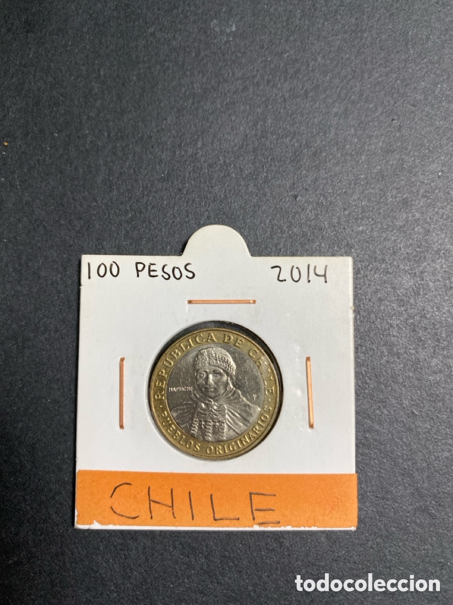 Monedas antiguas de Am&eacute;rica: Moneda de Chile 100 pesos - Foto 1