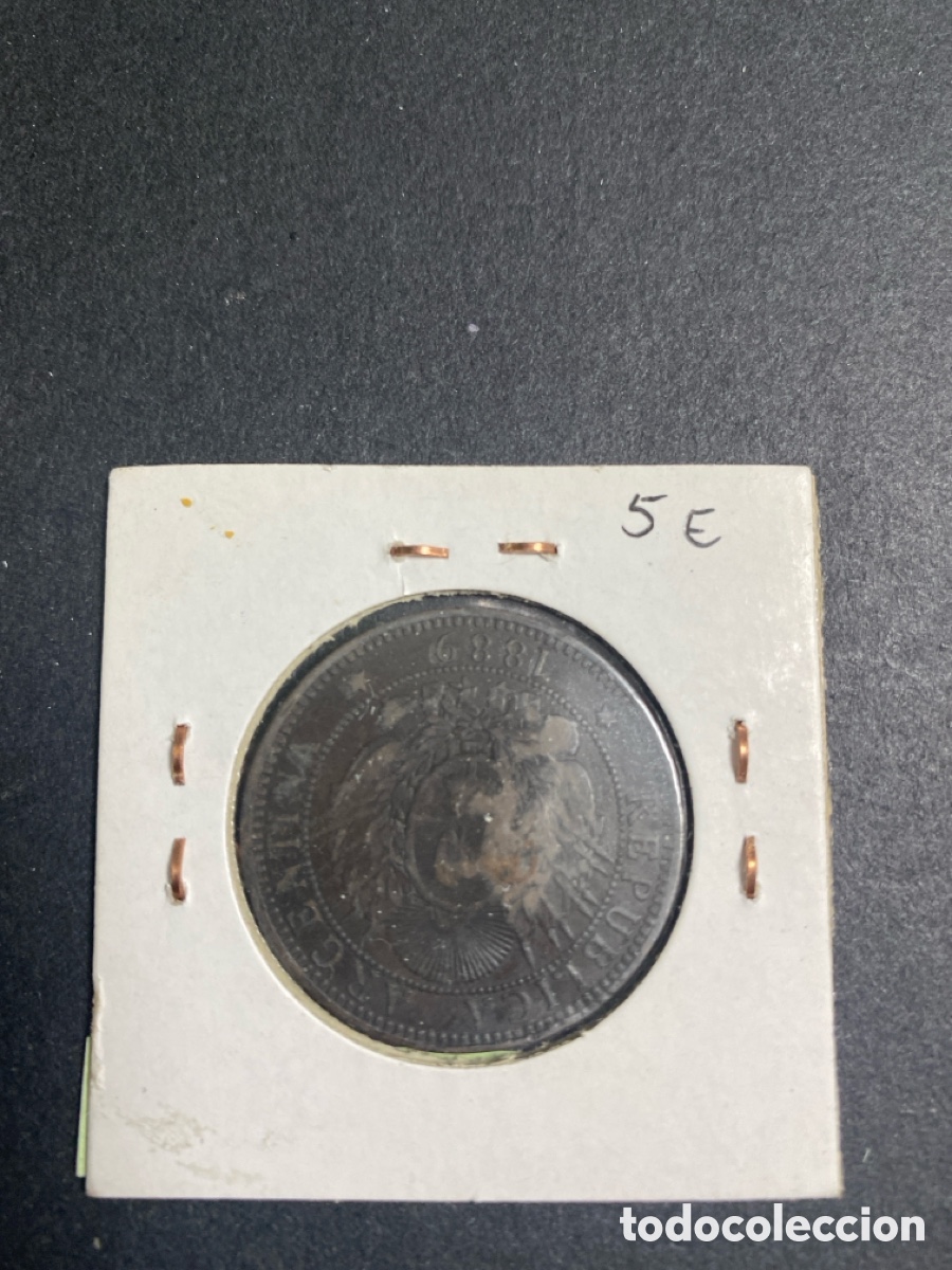 Monedas antiguas de Am&eacute;rica: Moneda de Argentina 2 centavos - Foto 2