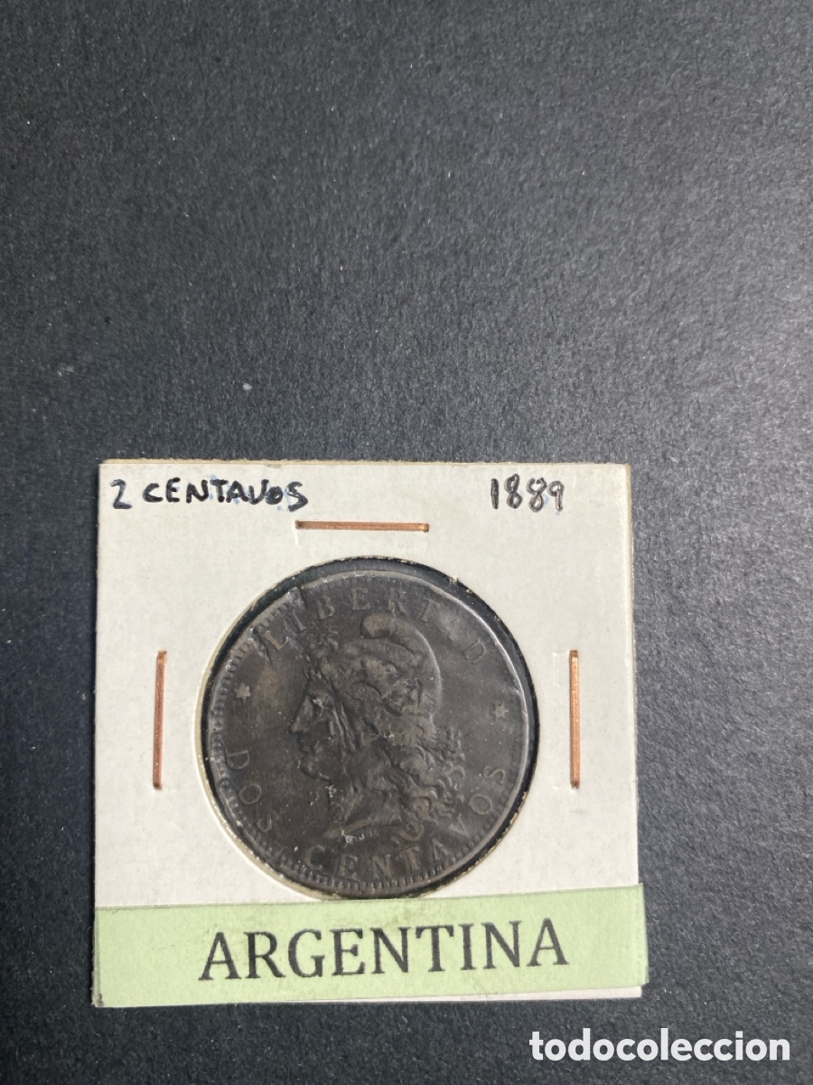Monedas antiguas de Am&eacute;rica: Moneda de Argentina 2 centavos - Foto 1
