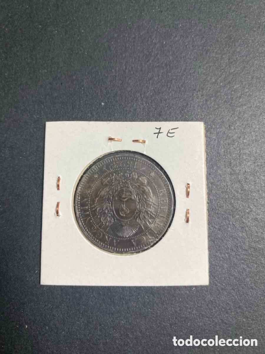 Monedas antiguas de Am&eacute;rica: Moneda de Argentina 2 centavos - Foto 2