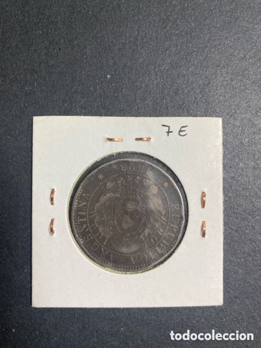 Monedas antiguas de Am&eacute;rica: Moneda de Argentina 2 centavos - Foto 2