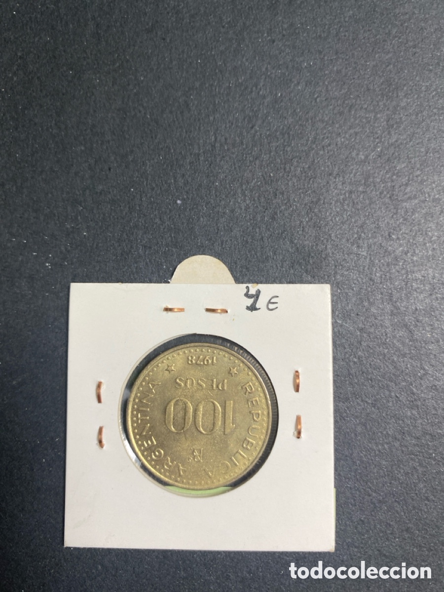 Monedas antiguas de Am&eacute;rica: Moneda de Argentina 100 pesos - Foto 2