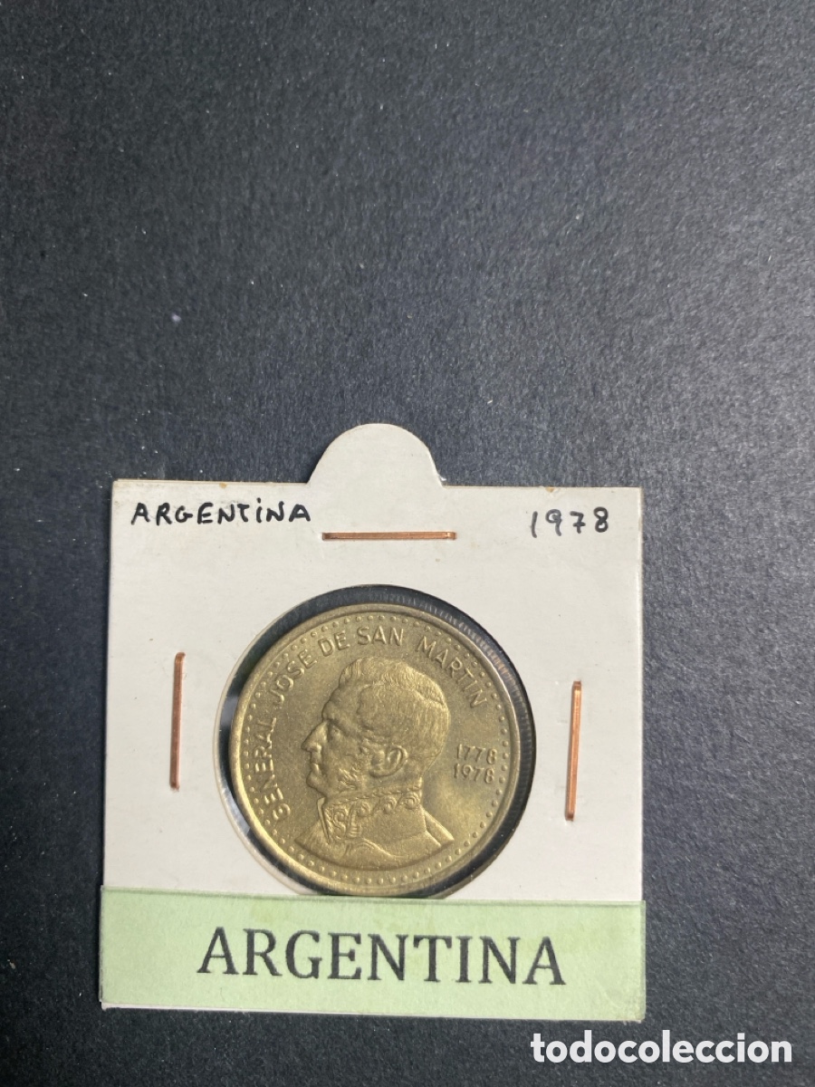 Monedas antiguas de Am&eacute;rica: Moneda de Argentina 100 pesos - Foto 1