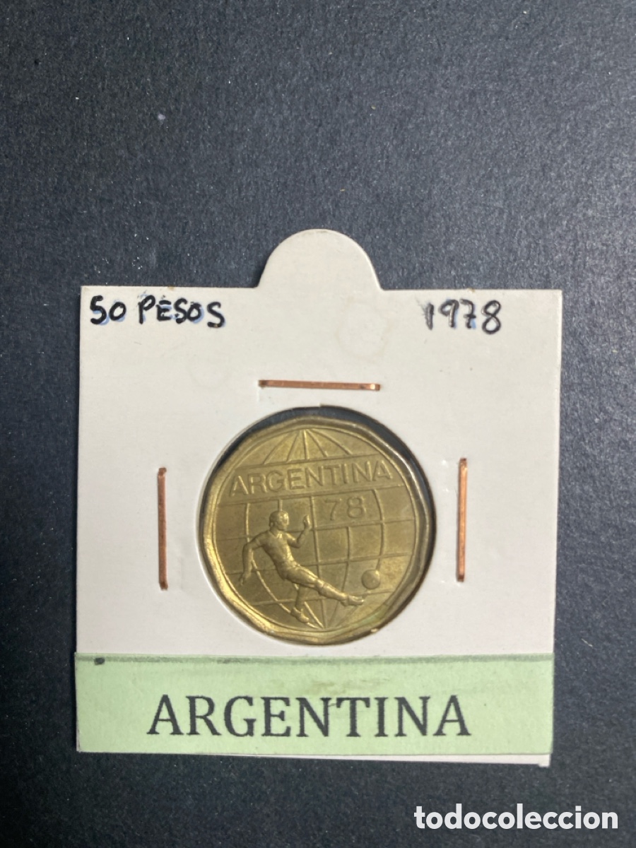Monedas antiguas de Am&eacute;rica: Moneda de Argentina 50 pesos - Foto 1