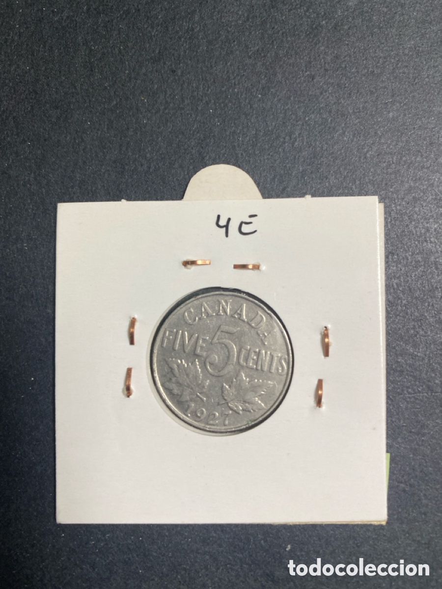 Monedas antiguas de Am&eacute;rica: Moneda de Canada 5 cents - Foto 2