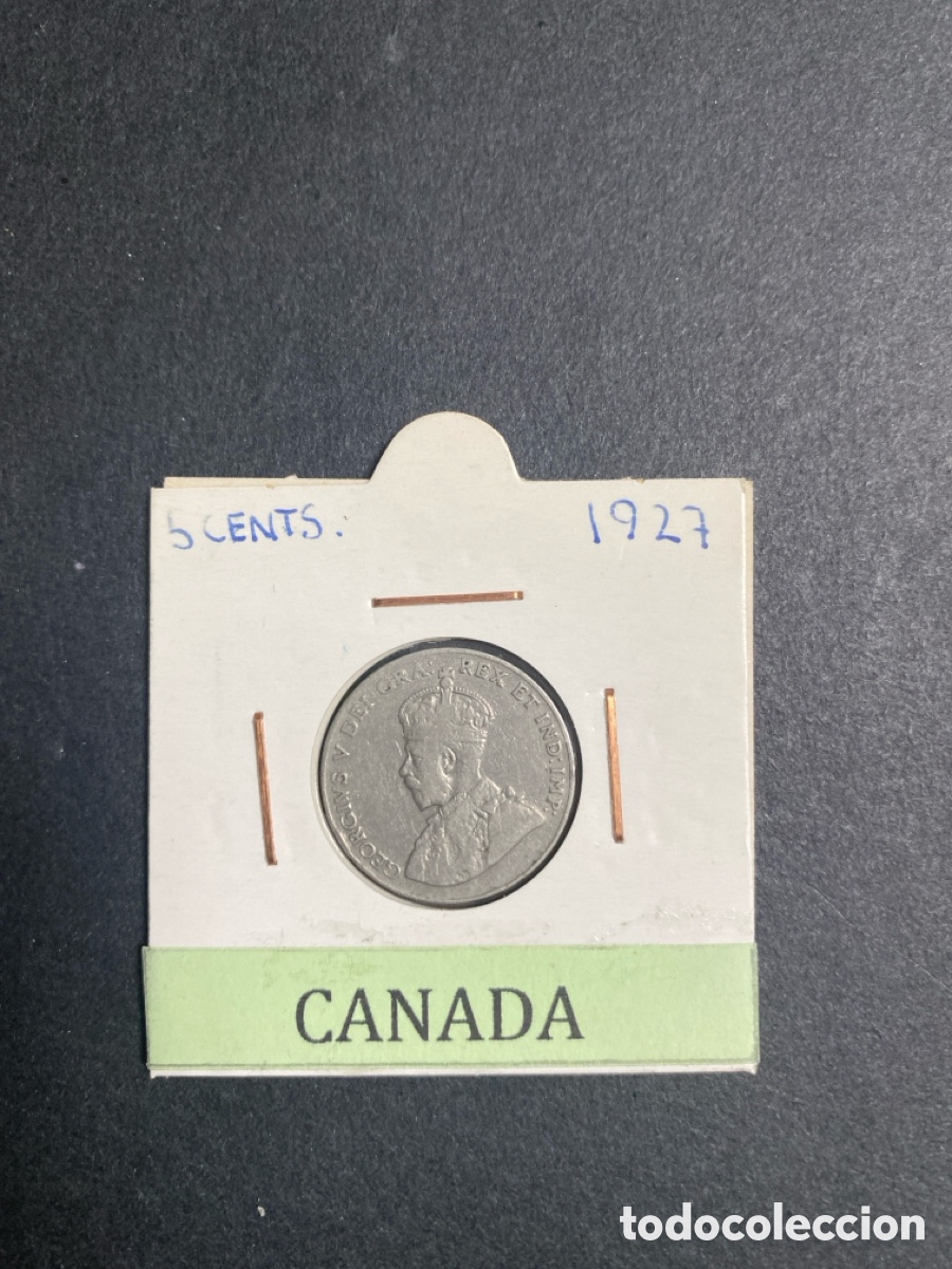 Monedas antiguas de Am&eacute;rica: Moneda de Canada 5 cents - Foto 1