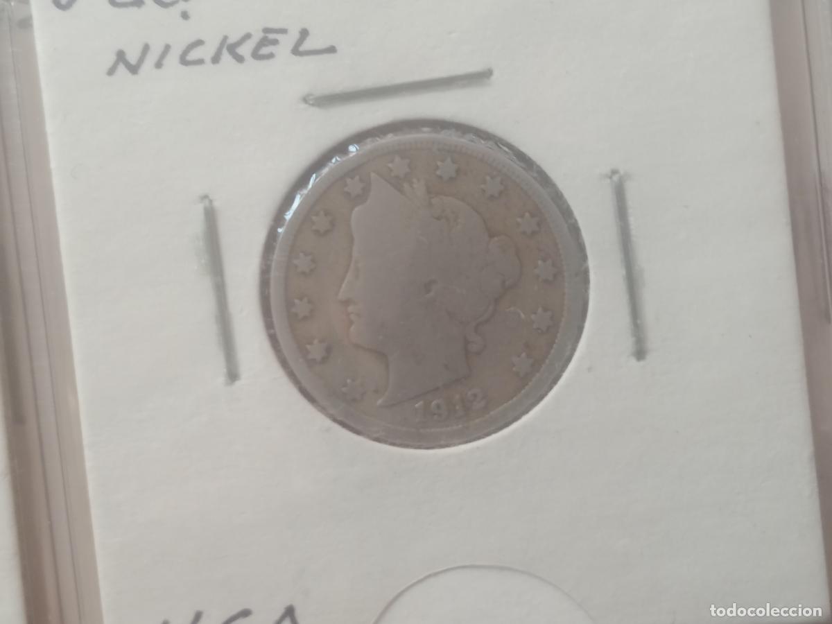 Moedas antigas da Am&eacute;rica: 5 Cents &rdquo;Liberty Nickel&rdquo; 1912