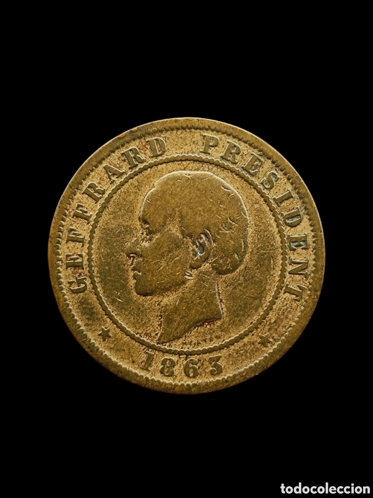 Monedas antiguas de Am&eacute;rica: HAITI . 20 CENTIMES 1863 - Foto 1