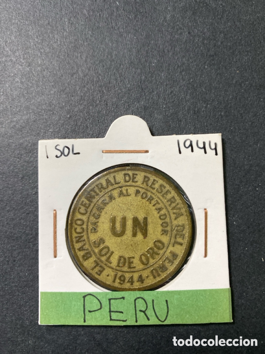 Monedas antiguas de Am&eacute;rica: Moneda de Per&uacute; 1 sol - Foto 1