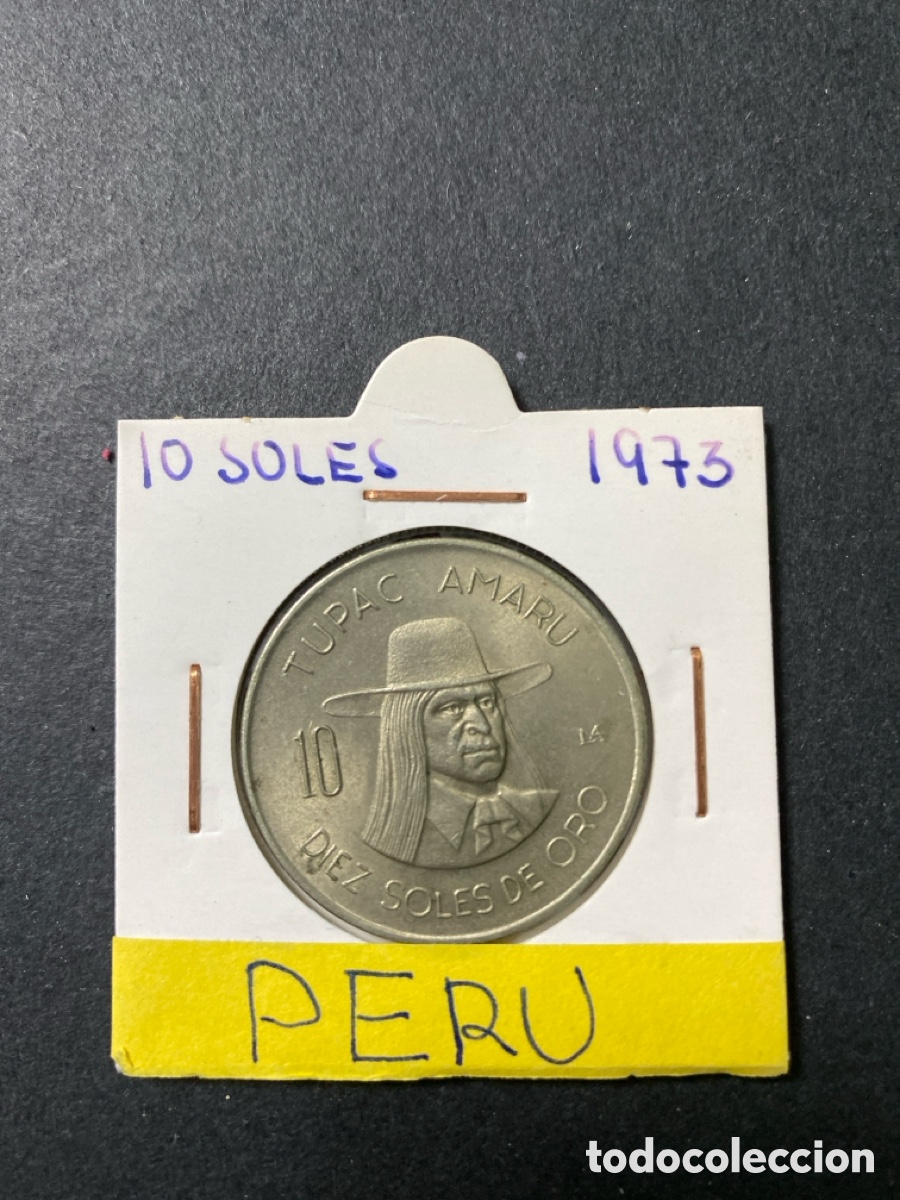 Monedas antiguas de Am&eacute;rica: Moneda de Per&uacute; 10 soles - Foto 1