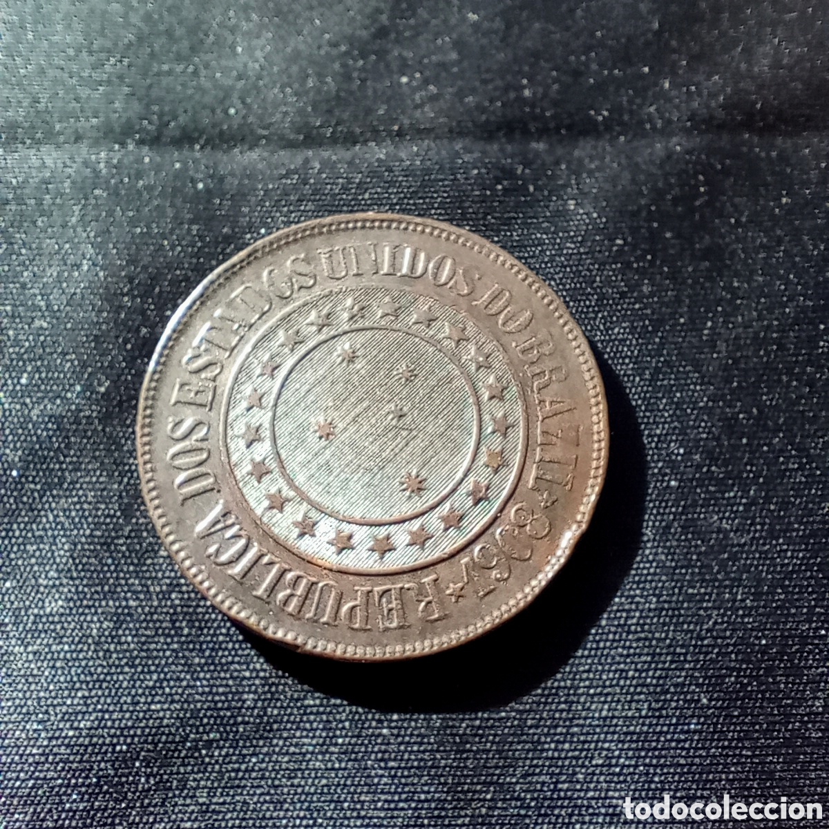 Monedas antiguas de Am&eacute;rica: BRASIL. 40 REIS 1908 - Foto 2