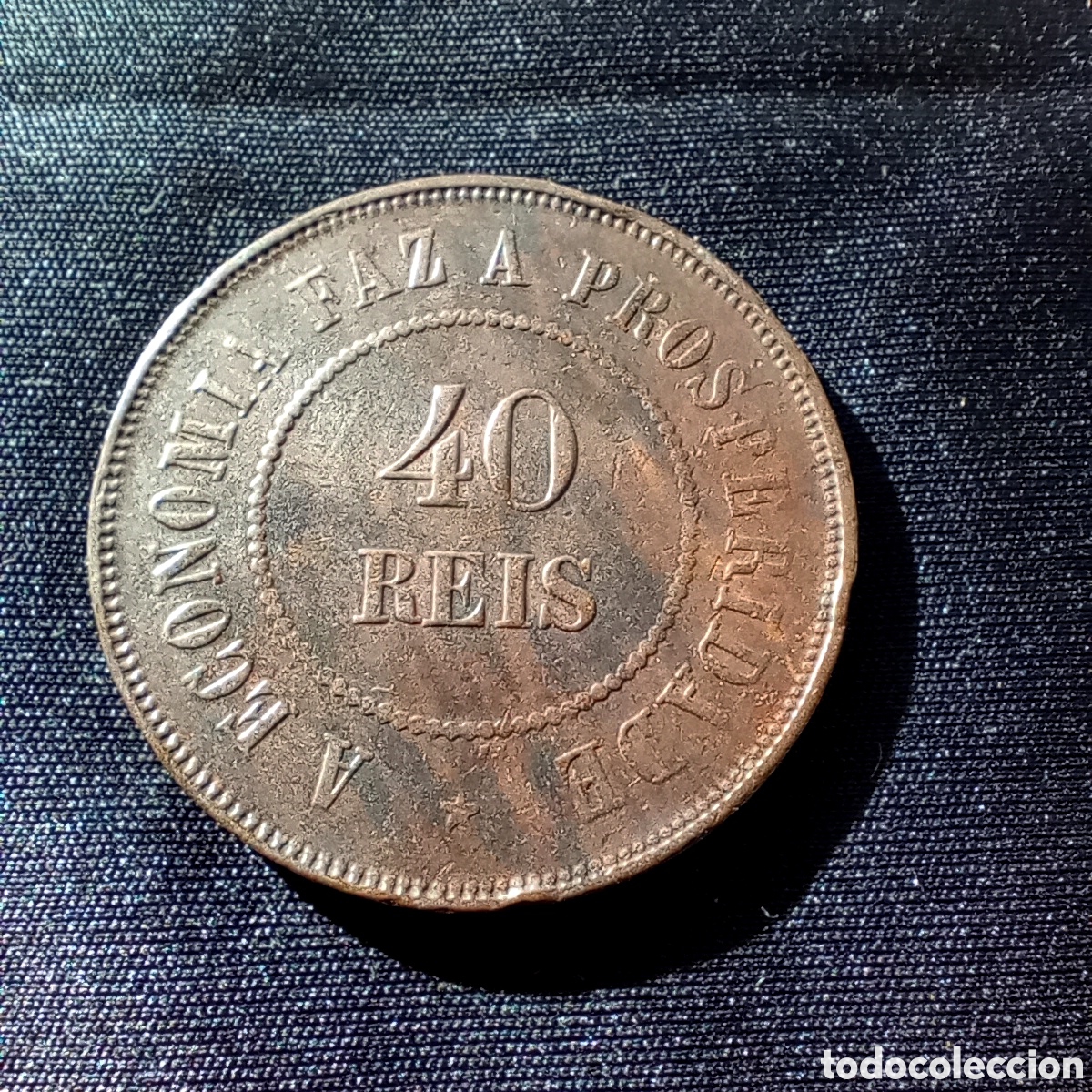 Monedas antiguas de Am&eacute;rica: BRASIL. 40 REIS 1908 - Foto 1