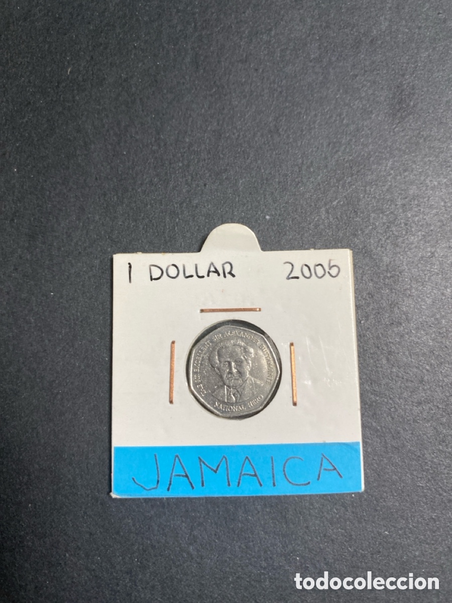 Monedas antiguas de Am&eacute;rica: Moneda de Jamaica 1 dollar - Foto 1