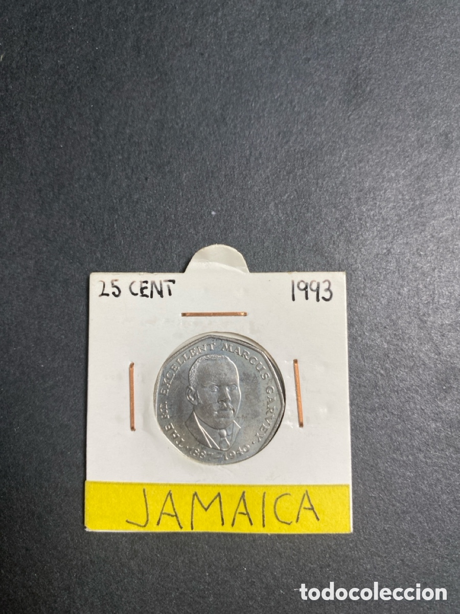 Monedas antiguas de Am&eacute;rica: Moneda de Jamaica 25 cent - Foto 1