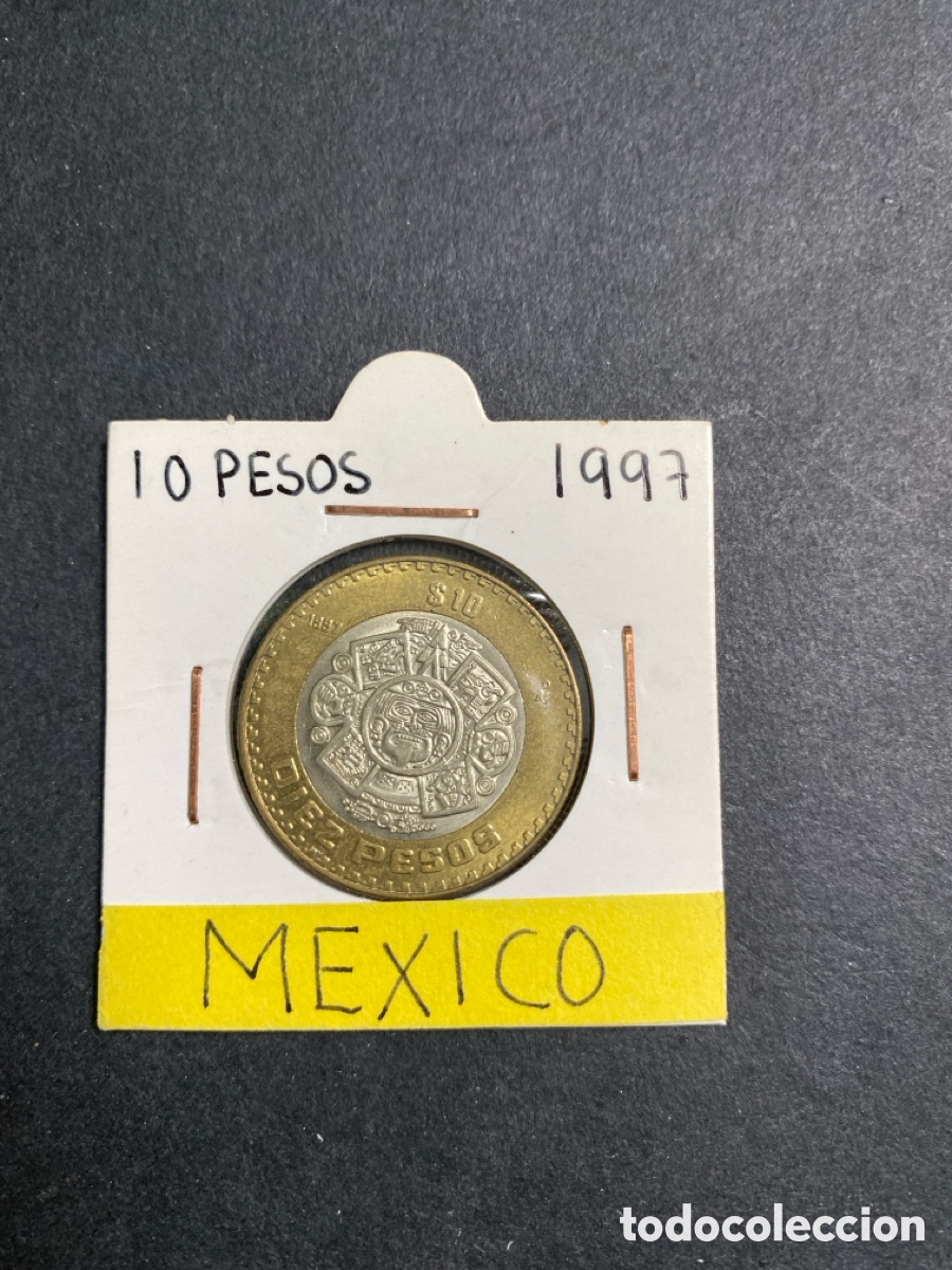 Monedas antiguas de Am&eacute;rica: Moneda de Mexico 10 pesos - Foto 1
