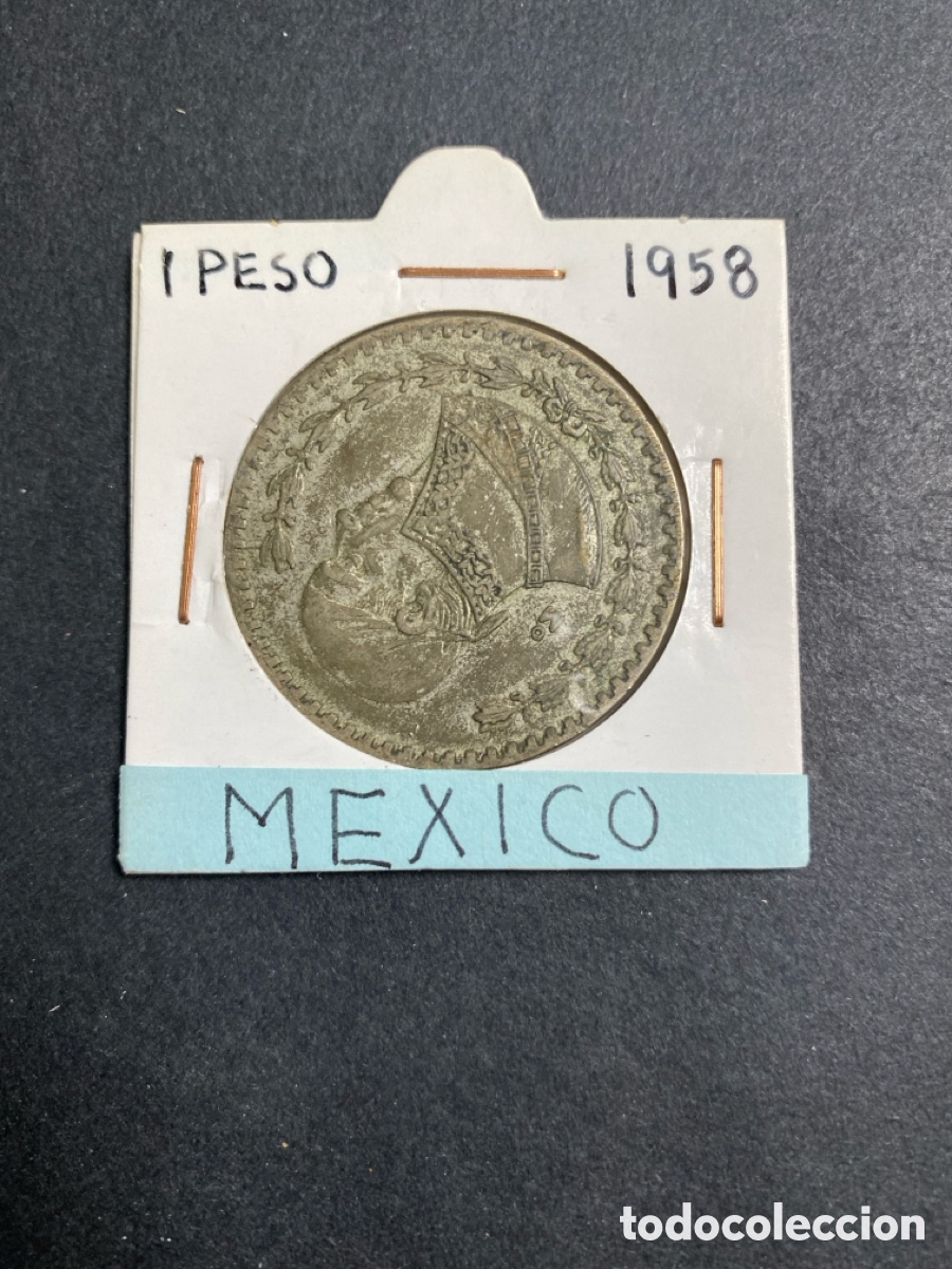 Monedas antiguas de Am&eacute;rica: Moneda de Mexico 1 peso - Foto 1