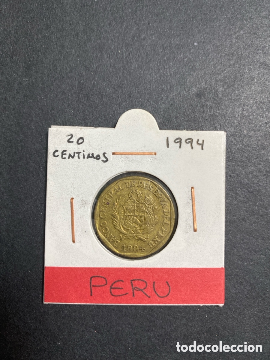 Monedas antiguas de Am&eacute;rica: Moneda de Per&uacute; 10 c&eacute;ntimos - Foto 1