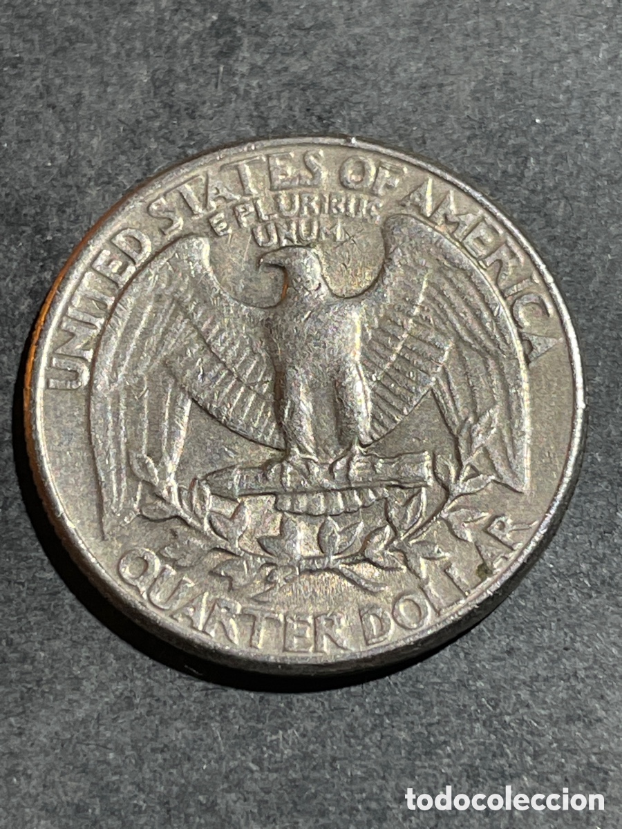Monedas antiguas de Am&eacute;rica: EEUU 1/4 d&oacute;lar a&ntilde;o 1983 - Foto 2