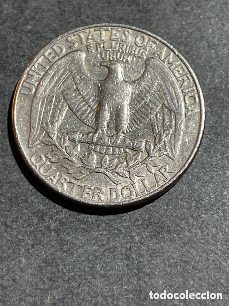 Monedas antiguas de Am&eacute;rica: EEUU 1/4 d&oacute;lar a&ntilde;o 1989 - Foto 2