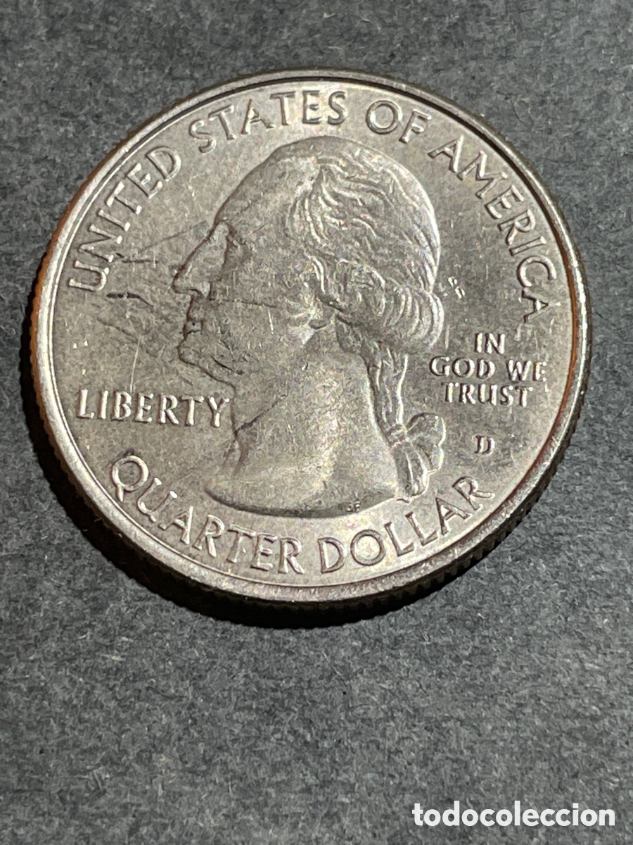 Monedas antiguas de Am&eacute;rica: EEUU 1/4 d&oacute;lar Alaska - Foto 2