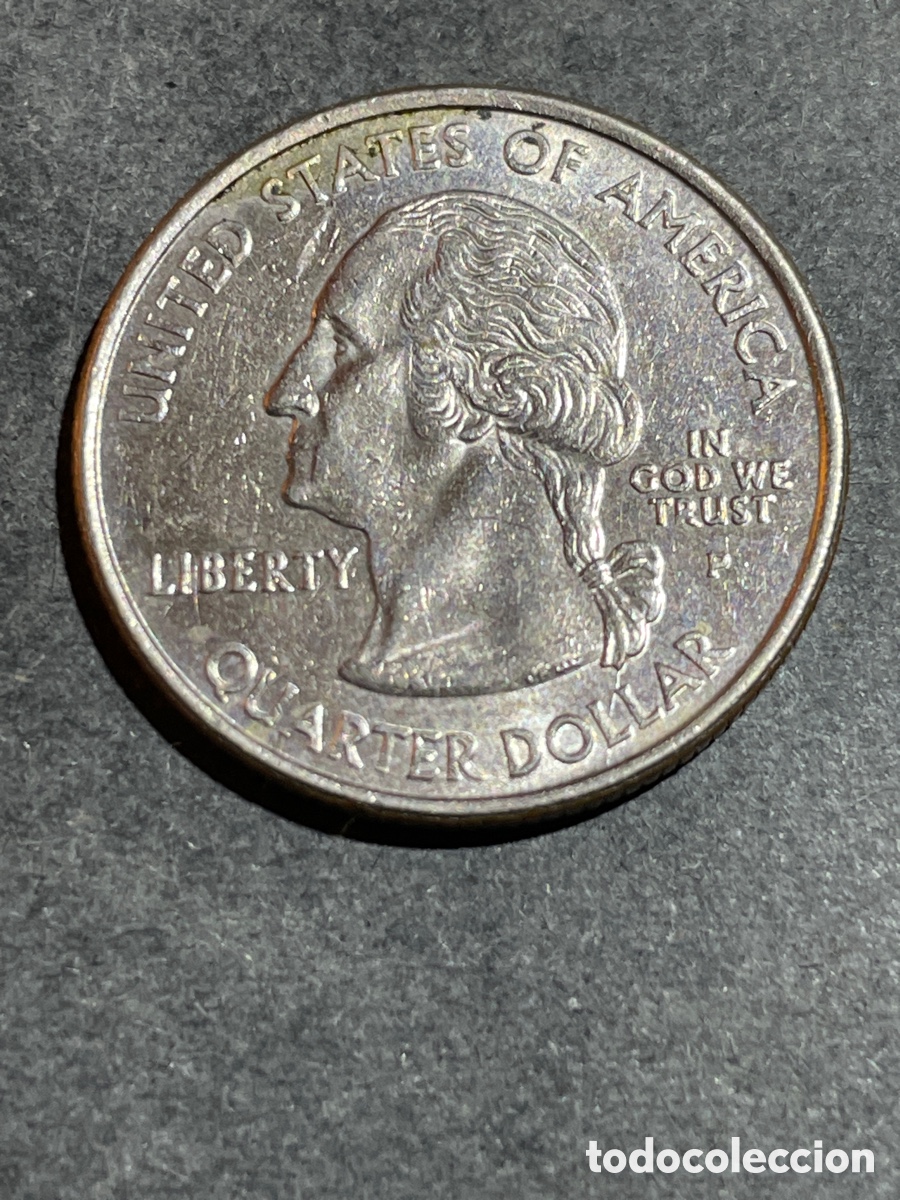 Monedas antiguas de Am&eacute;rica: EEUU 1/4 d&oacute;lar a&ntilde;o 2001 - Foto 2