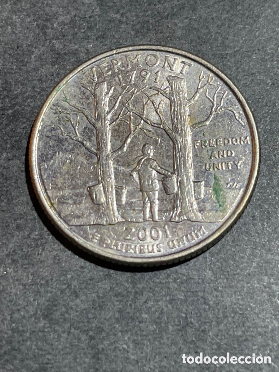 Monedas antiguas de Am&eacute;rica: EEUU 1/4 d&oacute;lar a&ntilde;o 2001 - Foto 1
