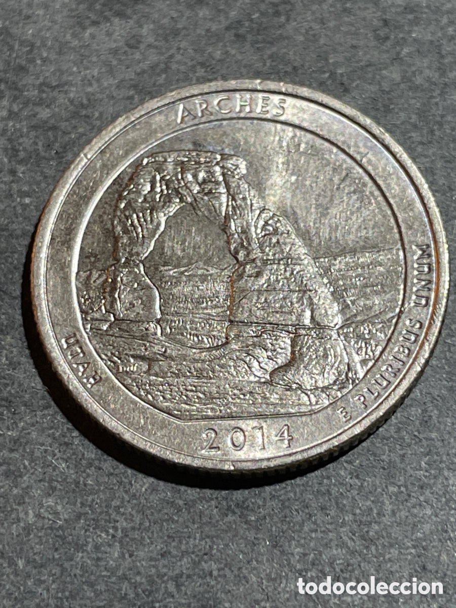 Monedas antiguas de Am&eacute;rica: EEUU 1/4 d&oacute;lar a&ntilde;o 2014 - Foto 1