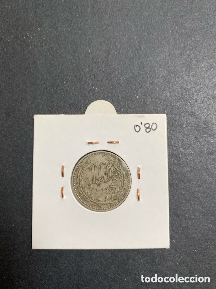 Monedas antiguas de Am&eacute;rica: Moneda de Uruguay 10 cents - Foto 2