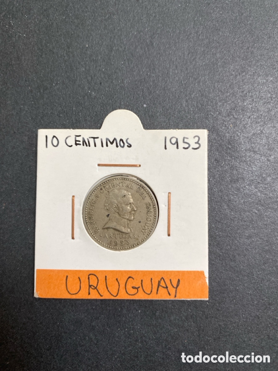 Monedas antiguas de Am&eacute;rica: Moneda de Uruguay 10 cents - Foto 1