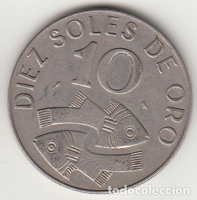 Monedas antiguas de Am&eacute;rica: PERU - MONEDA DE 10 SOLES DE ORO DE 1969 - Foto 2