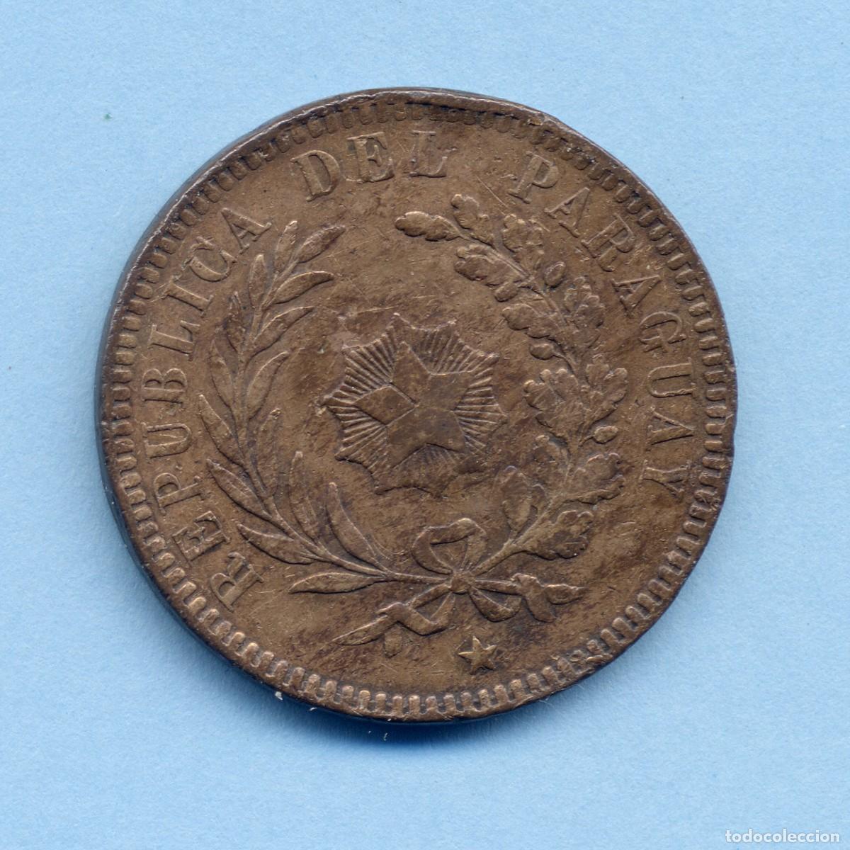 Monedas antiguas de Am&eacute;rica: PARAGUAY 2 CENTIMOS 1870.SHAW - Foto 1